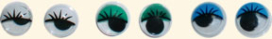 Глазки бегующие клеевые с ресницами d  8 мм 100 шт "Атекс" г. Пермь