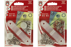 Кнопки рубашечные "Baby" металл цветные 1213-030 №2 KOH-I-NOOR d 10мм 15 шт. "Атекс" г. Пермь