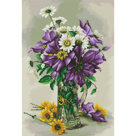 "ФРЕЯ" ALV-2 Кристальная мозаика (алмазная вышивка) 02 "Сиреневая симфония" 38 х 56 см "Атекс" г. Пермь