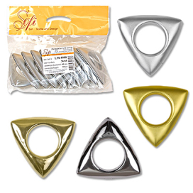 Люверсы для штор "SOFI" LM-4080 d40мм 10шт треугольник "Атекс" г. Пермь