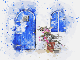 "ФРЕЯ" PNB/C3 Набор для раскрашивания по номерам 40 х 30 см №10 "Акварельные брызги лета" "Атекс" г. Пермь