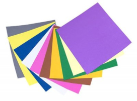 Фоамиран 1 мм (230-250) х (230-250) мм ассорти 10 цветов "Атекс" г. Пермь