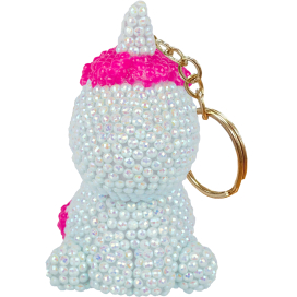 "ФРЕЯ" Кристальная (алмазная) мозаика  ALVF-007 брелок "Голубая единорожка" 5 х 8 см "Атекс" г. Пермь