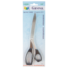 Ножницы "Gamma" 3-9309 закройные в блистере 228мм "Атекс" г. Пермь