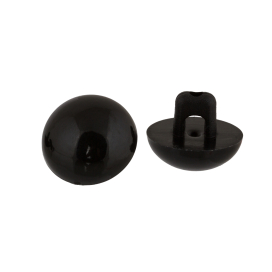 "HobbyBe" SOP- 10-5 Глаза пластиковые пришивные d 10.5 мм 24 шт черный "Атекс" г. Пермь