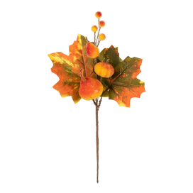 "Blumentag" VDD-04 Декоративные элементы 1 шт 24 см 01 веточка с ягодками, тыквой и грушей "Атекс" г. Пермь