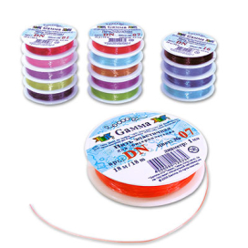 "GAMMA" Резинка для бисера DN-1 d 1мм 18м ±0.9м "Атекс" г. Пермь