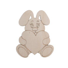 ВД-101 "Зайка с сердцем" фанера 10 х 8 см "Атекс" г. Пермь