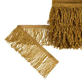 Бахрома "Gamma" 80 мм витая 1065 10 м ± 0.5 м золото "Атекс" г. Пермь