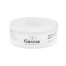 35 мм Окантовка трикотажная (рибана) "Gamma" 95% хлопок, 5% эластан 10 м "Атекс" г. Пермь
