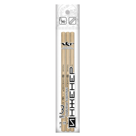 "ИНЖЕНЕР" 3P-1240 Набор граф. карандашей ОПП ассорти 3 шт М(В), ТМ(НВ), Т(Н) "Атекс" г. Пермь