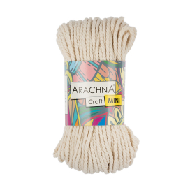 Пряжа ARACHNA "Craft Mini" 90% хлопок, 10% фибра 94.1 г 30.48 м натуральный "Атекс" г. Пермь