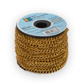 "Micron" MA-02 Цепочка декоративная 7.3 x 5.2 мм на бобине 25 м ± 0.5 м "Атекс" г. Пермь