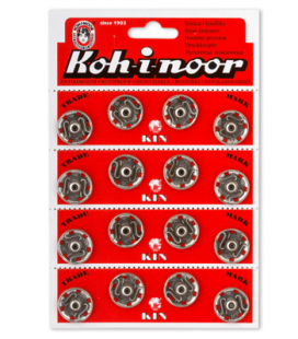 "KOH-I-NOOR" Кнопки пришивные KIN1000 №8 металл d 20,9 мм 4 х 4 шт "Атекс" г. Пермь