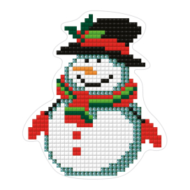 "ФРЕЯ" ALVM-022 Кристальная мозаика (алмазная вышивка) "Снеговичок" 7,5 х 9,5 см "Атекс" г. Пермь
