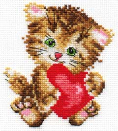 0-061 "Любимая киска" 10х11 см "Атекс" г. Пермь