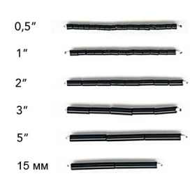 Бисер Чехия BUGLES 351-12001 1.6 мм 0.5 " 50 г "Атекс" г. Пермь