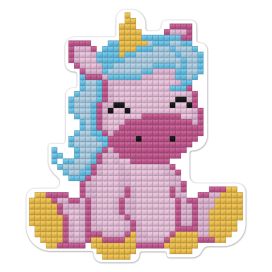 "ФРЕЯ" ALVM-021 Кристальная мозаика (алмазная вышивка) магнит "Очаровашка" 9 х 10 см "Атекс" г. Пермь