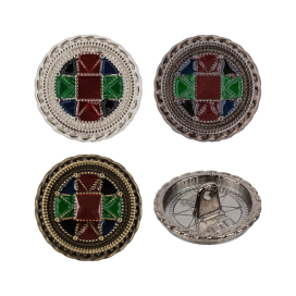 Пуговица металлическая "BLITZ" MB 0221 32" (20 мм) 6 шт "Атекс" г. Пермь