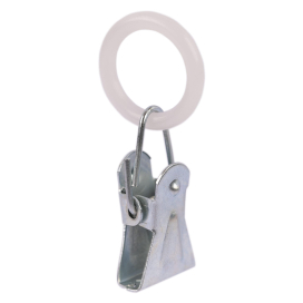 Зажим с пласт.кольцом металл С-3 10 шт никель "Атекс" г. Пермь