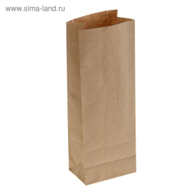 Пакет крафт бумажный фасовочный, 8 х 5 х 17 см 10 шт "Атекс" г. Пермь