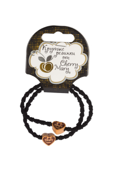 "CHERRY MARY" V/R6009 Набор резинок для волос 2 шт  черный "Атекс" г. Пермь