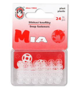 "KOH-I-NOOR" Кнопки пришивные MIA1020 №1/2 пластик d 7 мм 24 шт "Атекс" г. Пермь