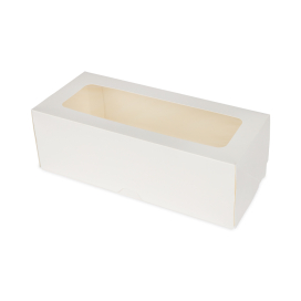 "S-CHIEF" BFC-013 Коробка для десертов вытянутая С ОКНОМ 30 x 12 x 10 см "Атекс" г. Пермь