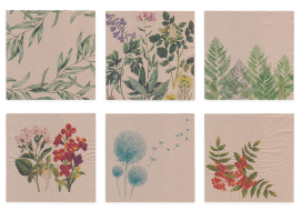 "Love2art" Салфетки бумажные ассорти SDP №0221-06 33 x 33 6 шт "Разнотравье" "Атекс" г. Пермь