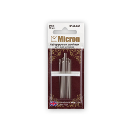 "Micron" набор швейных игл для штопки KSM-200 блистер 10 шт 1/5 "Атекс" г. Пермь