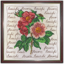 бисером БК-41 "Шиповник" 25х25 см "Атекс" г. Пермь