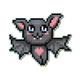 "Pixel Boom" РВ-0069 Мини-мозаика на магните "Летучая мышка" 9,7 х 8,1 см "Атекс" г. Пермь