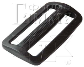 "GAMMA" SAR001 пряжка двухщелевая 2" (50мм) 100шт ЧЕРНЫЙ "Атекс" г. Пермь