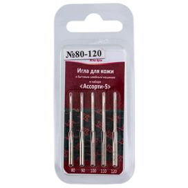 "АРТИ" Набор "Ассорти- 5" для кожи 5 шт в блистере №80-120 "Атекс" г. Пермь