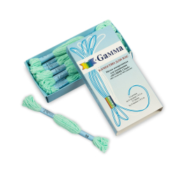 Нитки для вышивания "Gamma" декоративные " МУЛИНЕ Cloud" 100% полиэстер 12 x 6 м "Атекс" г. Пермь