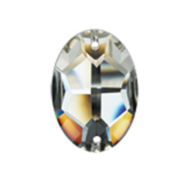 "Zlatka" ZSS-04 Crystal 10 x 7 мм стекло 8 шт в пакете с еврослотом белый (crystal) "Атекс" г. Пермь