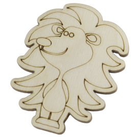 Заготовка для декорирования DMO магнит-значок "Ёж" 5 х 6,5см фанера "Атекс" г. Пермь