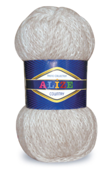 Пряжа ALIZE "COUNTRY" 10% мохер - 30% шерсть - 35% акрил - 25% полиамид "Атекс" г. Пермь