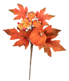 "Blumentag" VDJ-23 Декоративные элементы 1 шт 25 см 01 осенняя веточка с тыквами, ягодами "Атекс" г. Пермь