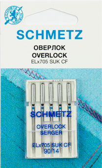 "Schmetz" для оверлока ELx705 SUK CF №90 5 шт "Атекс" г. Пермь