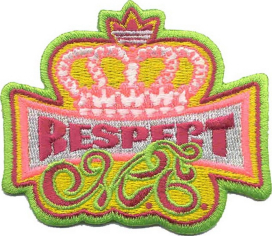 Нашивка 03551109 "Respect hip-hop от Мисси Эллиот" 8.1х7.1 см "Атекс" г. Пермь