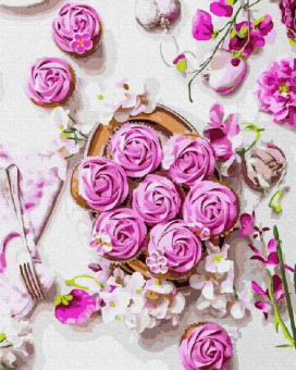 Картина по номерам на холсте GX 37316 "Цветочный завтрак" 40х50 см  "Атекс" г. Пермь