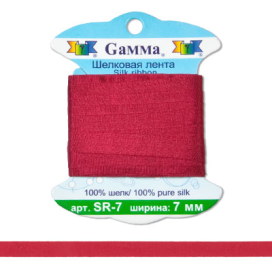 Шелковая лента SR- 7 7мм 9.1м ±0.5м "Gamma" "Атекс" г. Пермь