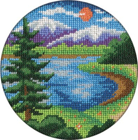 бисером 8-106 "У озера" 14 x 14 см "Атекс" г. Пермь