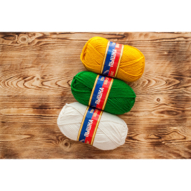 Пряжа Камтекс "Пышка" 100% полутонкая шерсть 100 г 110 м "Атекс" г. Пермь