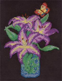 бисером 8-090 "Королевские лилии" 18 x 23 см "Атекс" г. Пермь