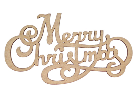 Декоративный элемент "Merry Christmas каллиграфия" 1 шт "Атекс" г. Пермь
