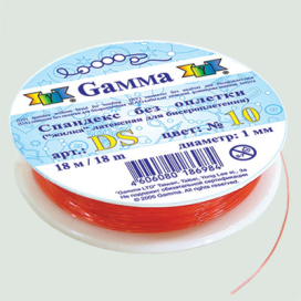"Zlatka" / "Gamma" Спандекс без оплетки DS d 1мм 18м  ±0.9м "Атекс" г. Пермь