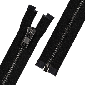 Молния металл ZIP 8B  90 см тип 8 черный никель разъёмная однозамковая "Gamma" "Атекс" г. Пермь