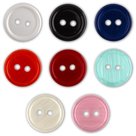 Пуговицы рубашечные/блузочные "GAMMA" OXG 0017 18" (11 мм) 36 шт цветные "Атекс" г. Пермь